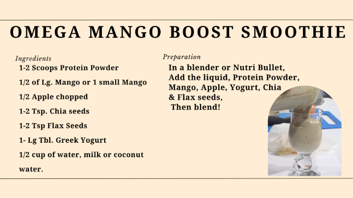 Thumbnail image for Chef DeRosa's Secrets Inspiring Autism - "Omega Mango Boost Smoothie"